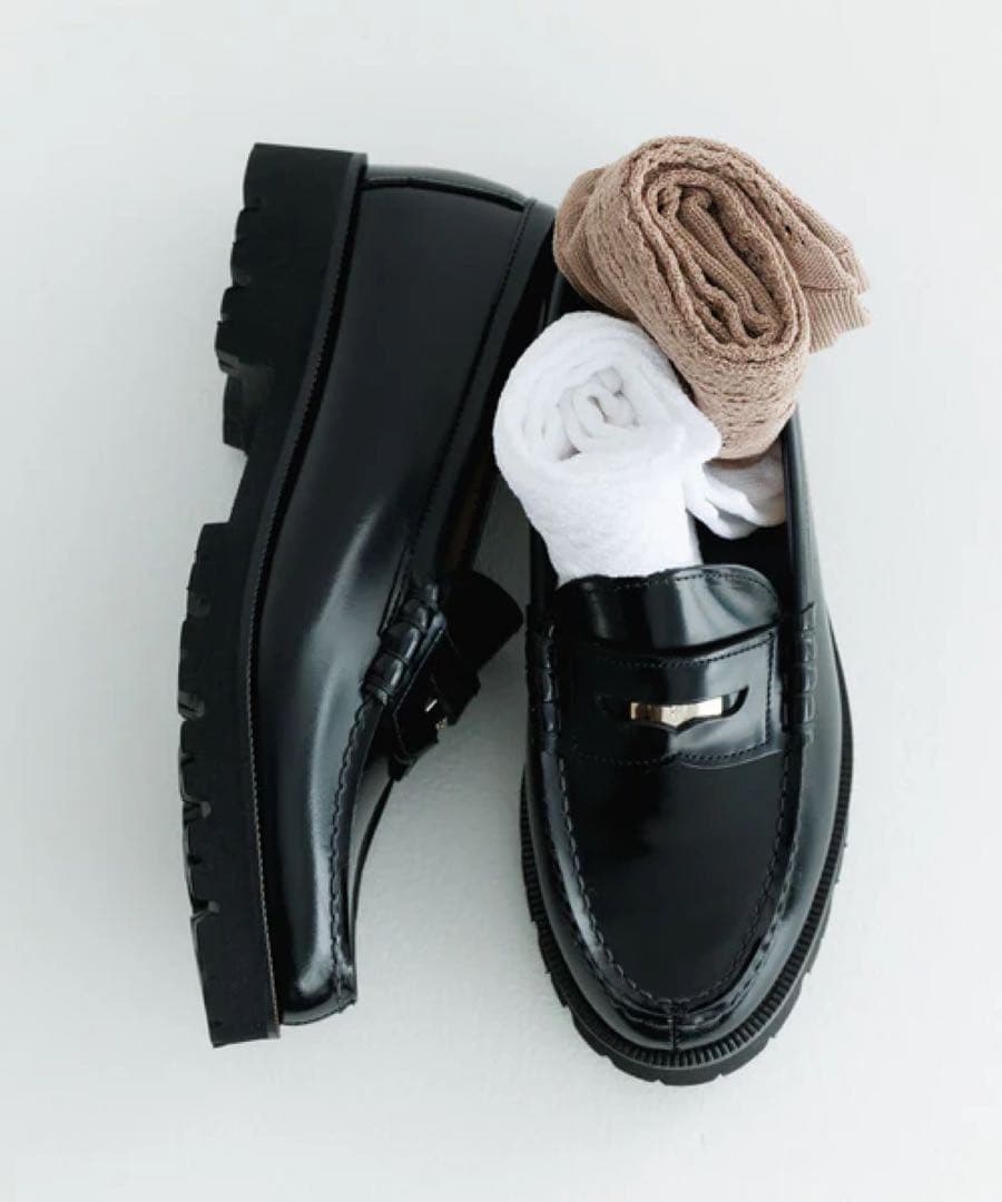 HARUTA（ハルタ）for SALON別注ガラス レザーローファー SALON adam et rope'｜【HARUTA(ハルタ) for SALON】別注ガラスレザー