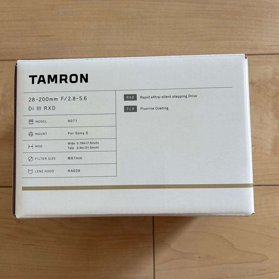 【新品】TAMRON 28-200mm F/2.8-5.6 Di III RXD