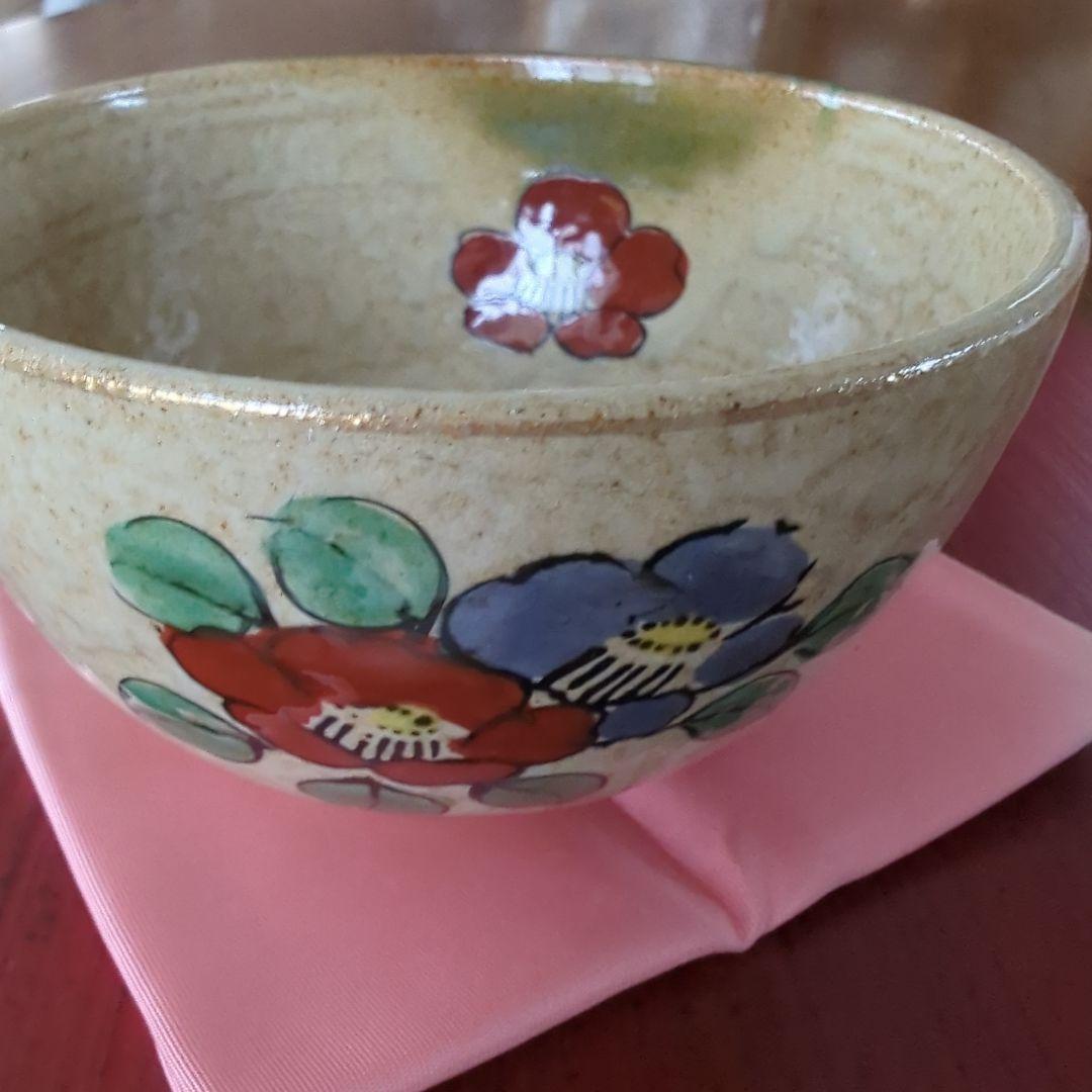 ☆九谷焼 長峰造 抹茶茶碗 『椿』 - メルカリ