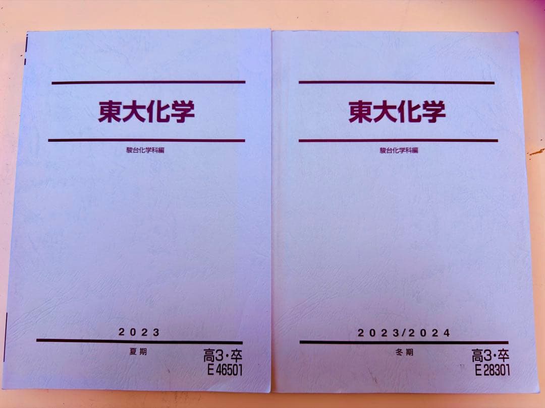 駿台 東大化学 2023 夏期・冬期テキスト 2冊セット 過去問分析 - メルカリ