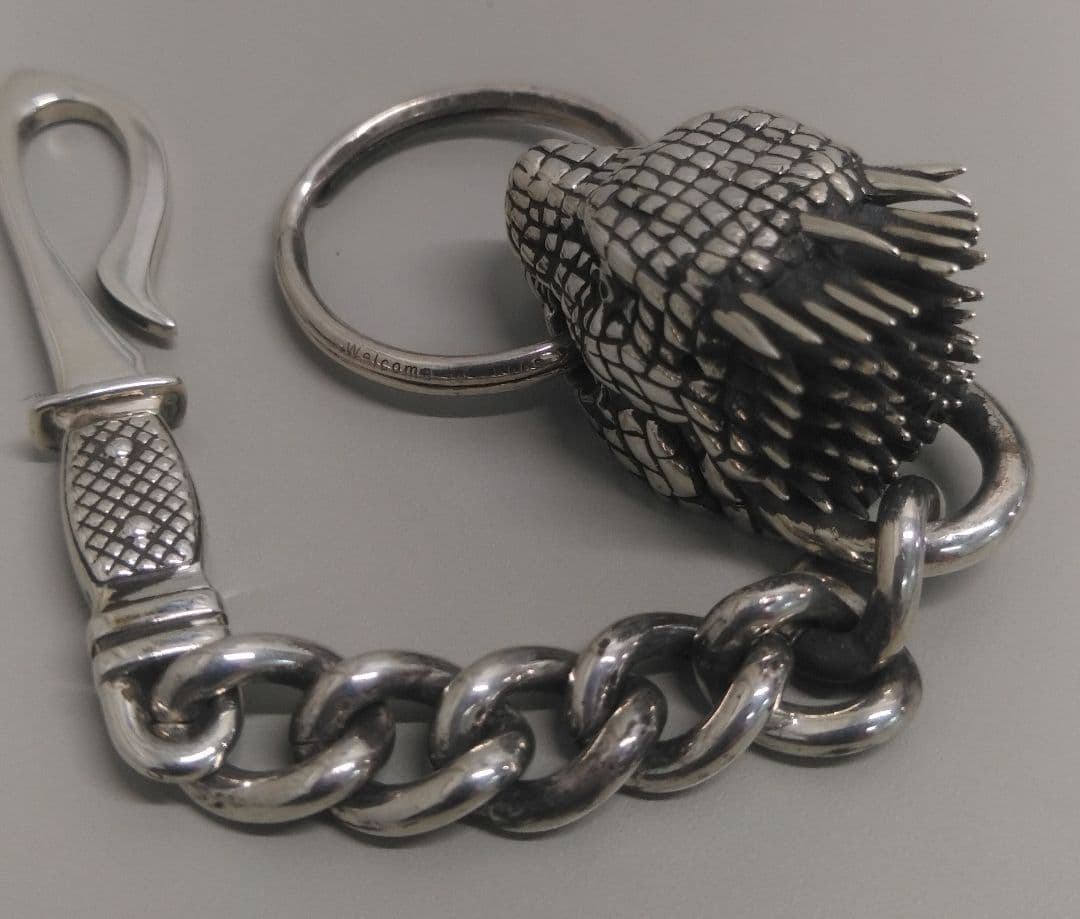 ドロヘドロ カイマン キーチェーン 入手困難 シルバーアクセサリー 大