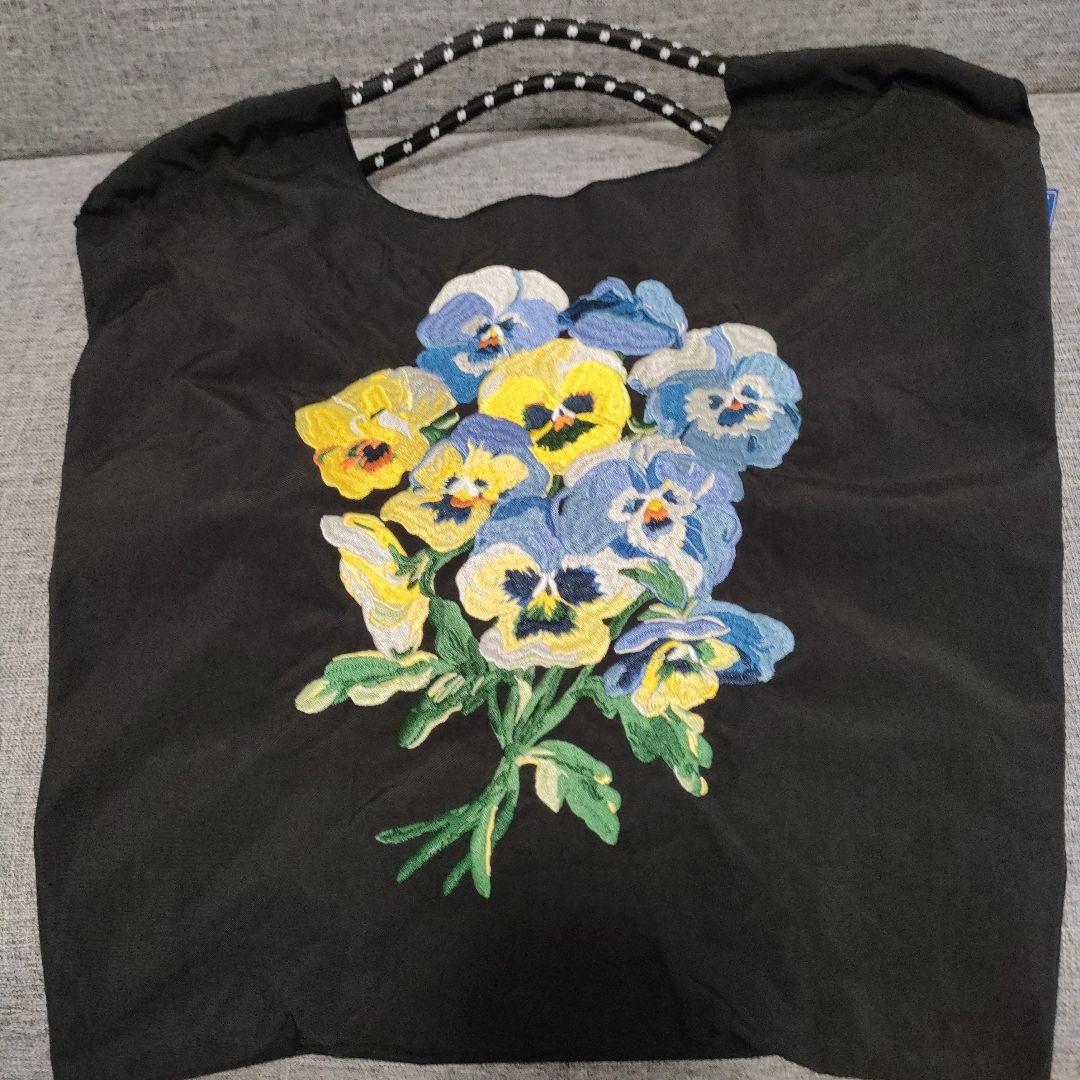TOLIGHT パンジー刺繍エコバッグ ジャーナルスタンダード JOURNAL STANDARD ×ボールアンドチェーン