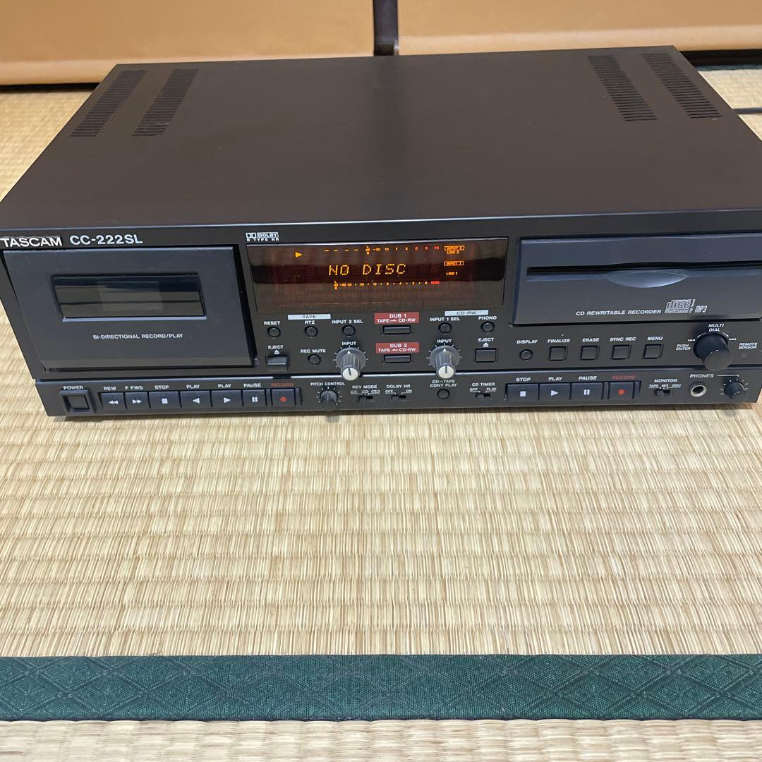【通電のみ確認】TASCAM CC-222SL カセットデッキ/CDプレーヤー CC-222SLMKII | 業務用CDレコーダー/カセットデッキ | TASCAM (日本)