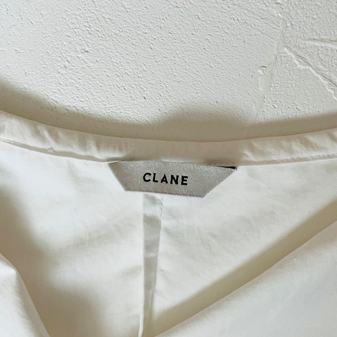 CLANE BIG COLLAR DRAWSTRING BLOUSE 白 2 - メルカリ