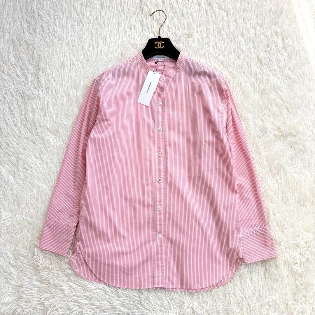 23区 CANCLINI バンドカラーシャツ 2024SS ピンク 新品 M - メルカリ