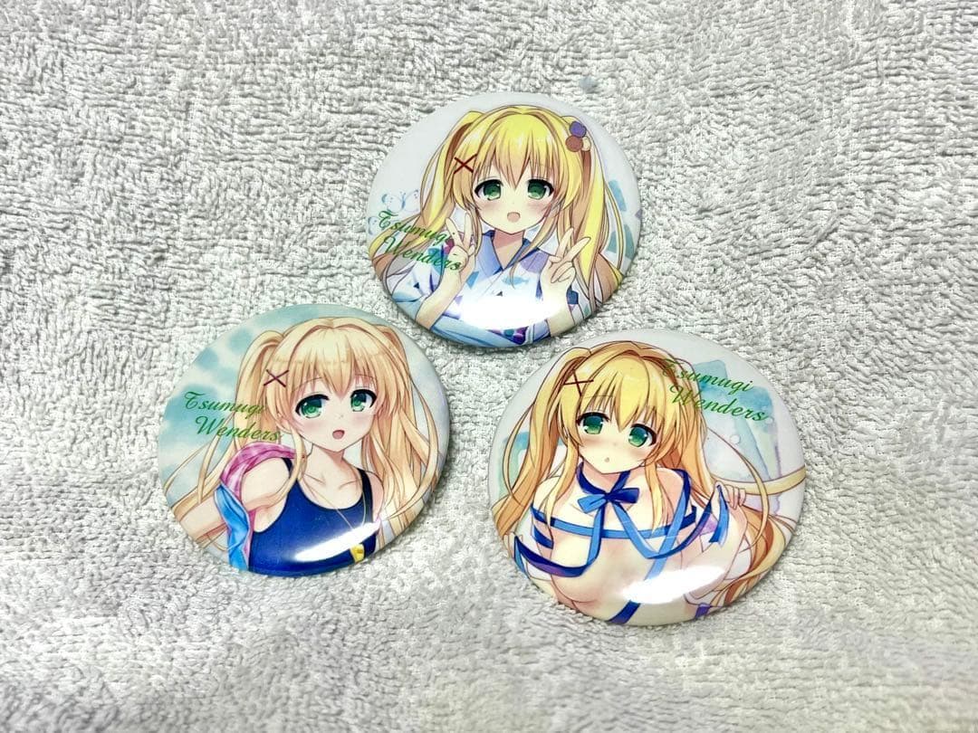 Summer Pockets character1 2019 紬 缶バッジ ONKYO DIRECT｜「Summer Pockets」描き下ろしイラスト 缶バッジ (紬