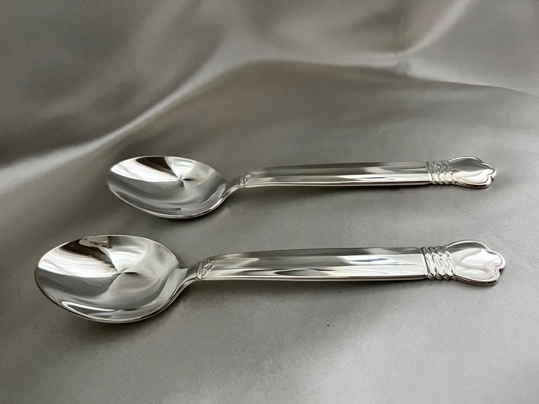 未使用】純銀☆稀少品ロイヤルコペンハーゲン ストロイエ ディナー