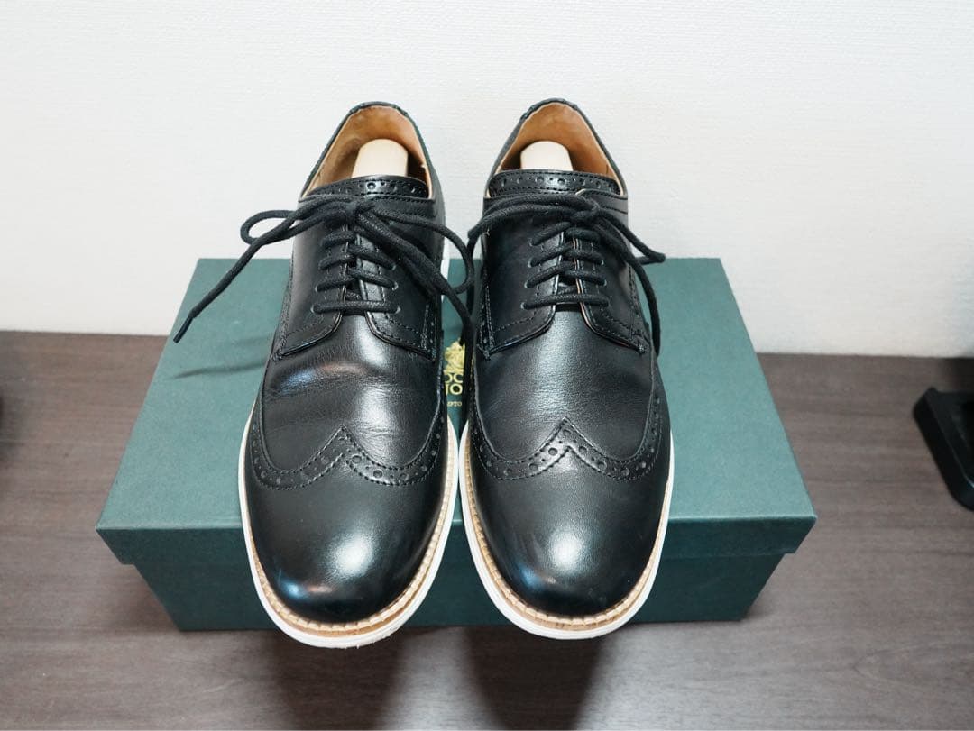 COLE HAAN ブラックレザー ドレスシューズ 26.5cm