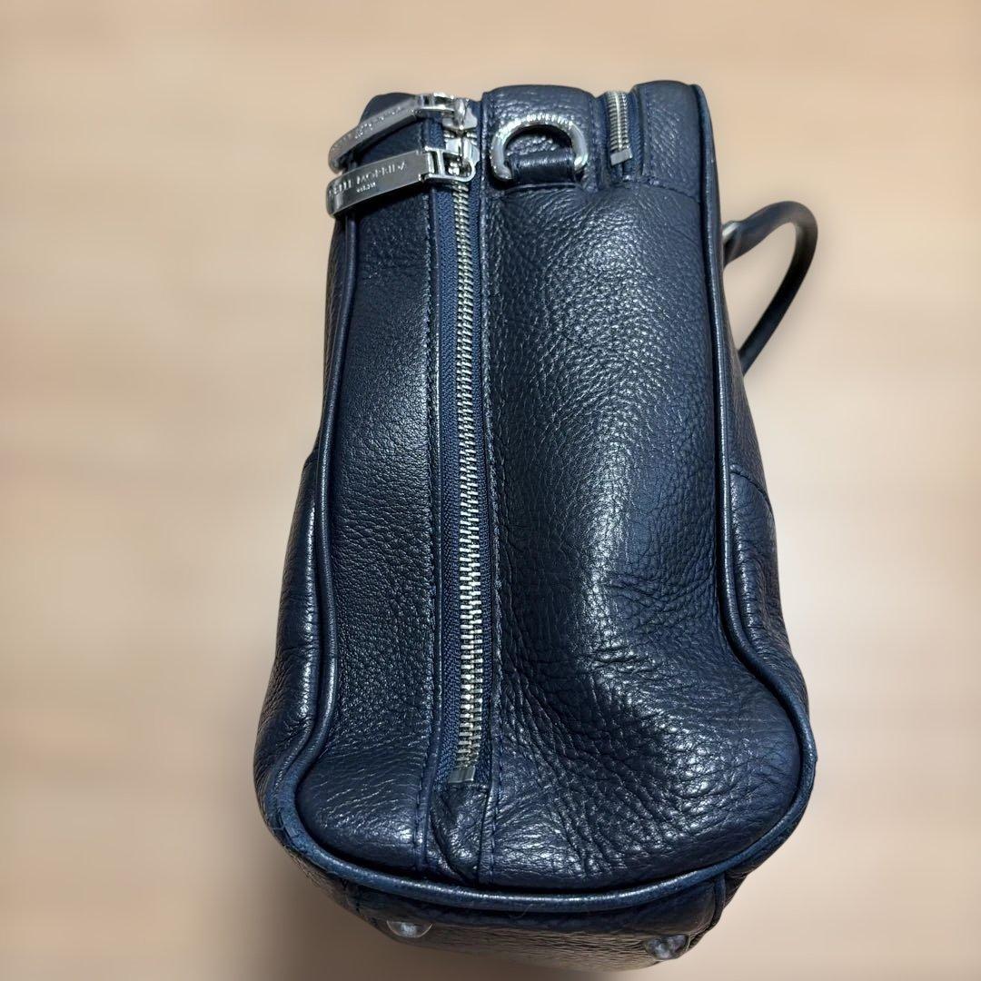 Maiden Voyageネイビー ブリーフバッグ2室タイプ ストラップ付