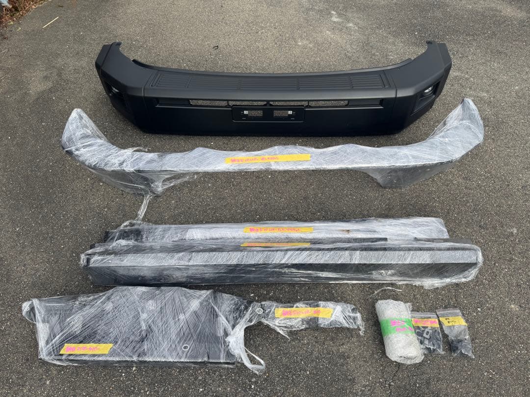 再再販ランドクルーザー70 GDJ76のフロントバンパーセット！ GDJ76 再再販ランクル70 輸出用 メッキバンパー＋ドアミラーカバー