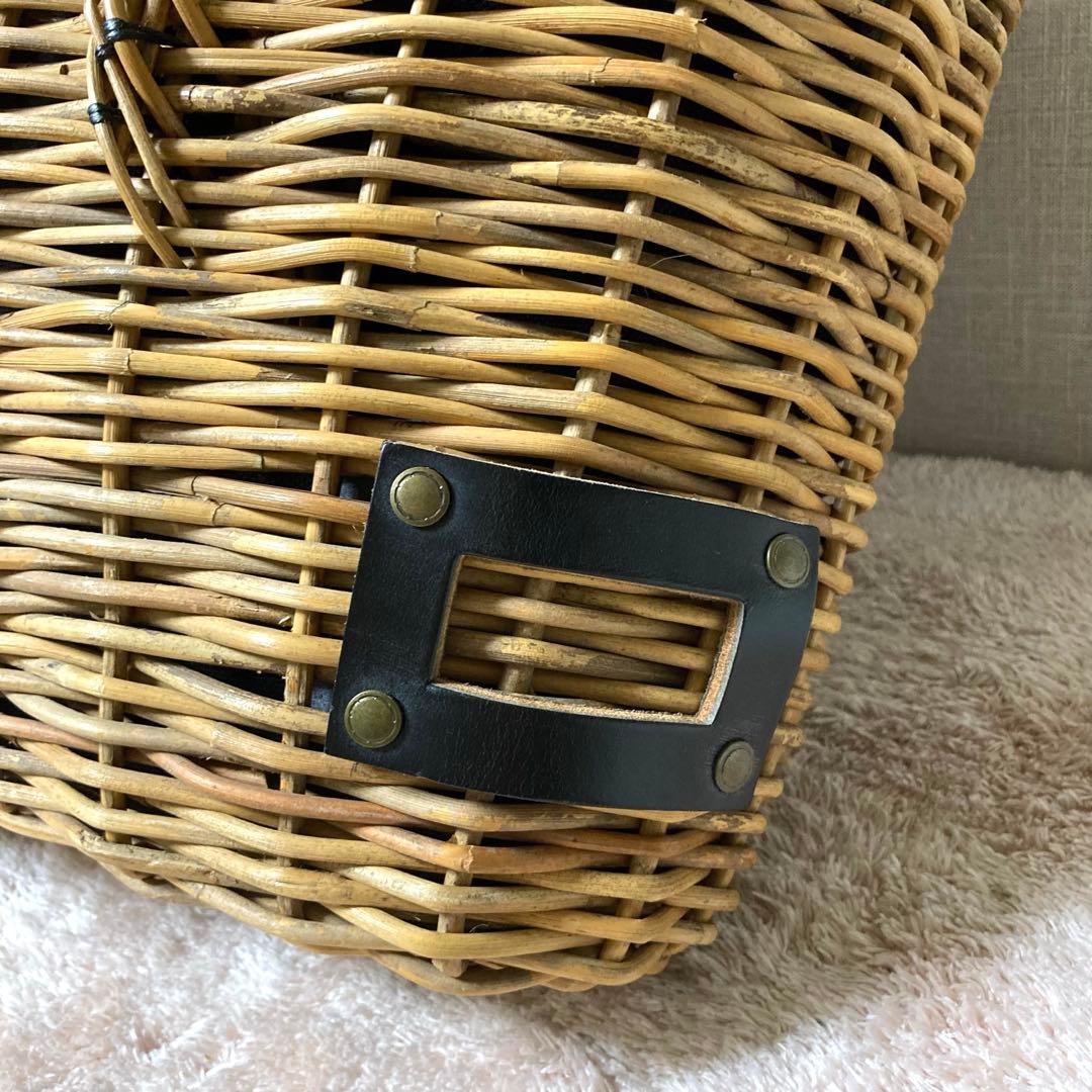 最終値下げ][極美品] エバゴス かごバッグ 完売品 ラビットファー