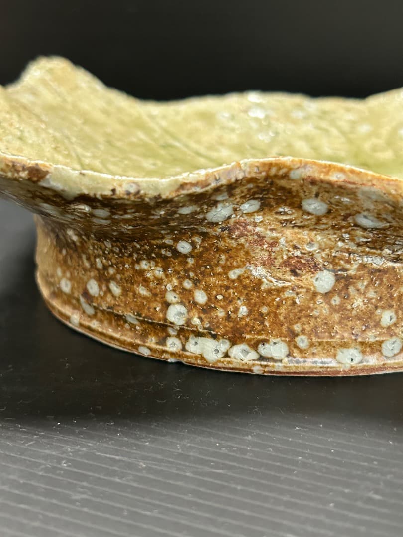 灰釉 平向付 5枚組 (伊賀焼 高台皿) 蓮善隆 作