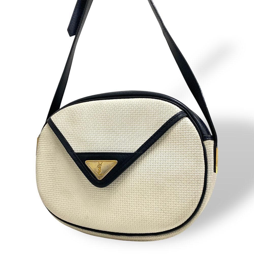 貴重】ヴィンテージ イヴサンローラン ショルダーバッグ 三角ロゴ