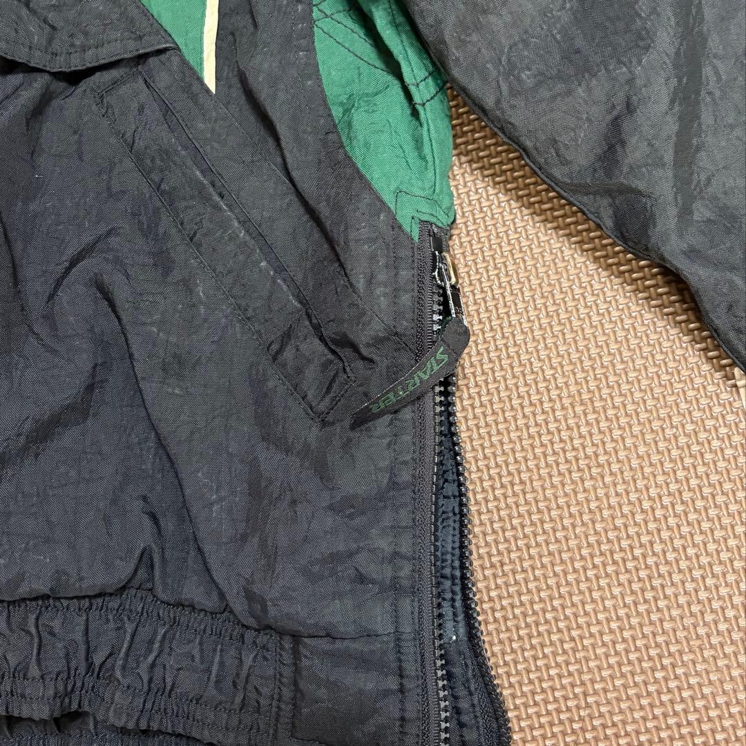 《希少》STARTER 中綿ナイロン ブルゾン アノラックジャケットハーフジップ