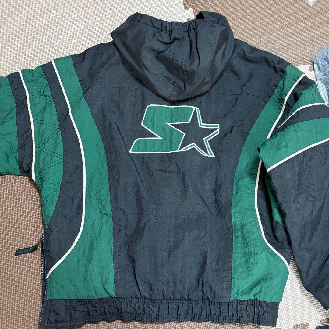 《希少》STARTER 中綿ナイロン ブルゾン アノラックジャケットハーフジップ