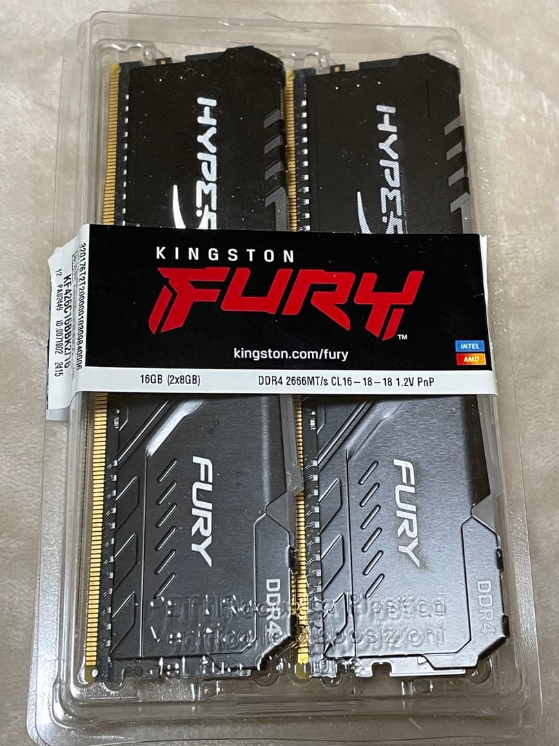 キングストン FURY RGB 16GB （8GB×２枚）DDR4 kingston-hyperx-fury-ddr4-rgb-