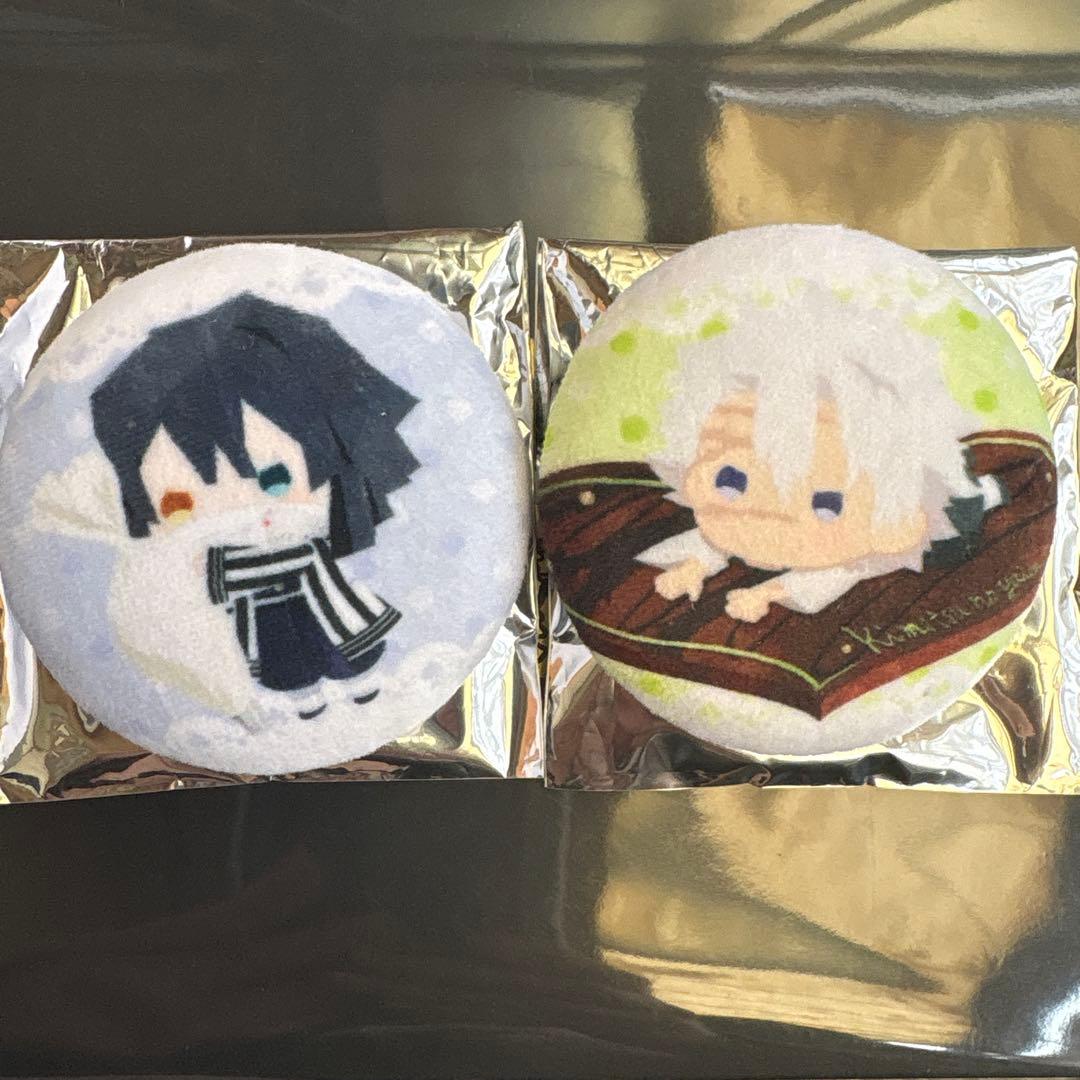 鬼滅の刃 ほわほわ ランダム 缶バッジ 不死川実弥 伊黒小芭内 セット