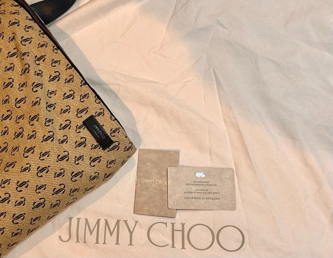 ジミーチュウ JCロゴ ジャカード ホーボーバッグ - メルカリ