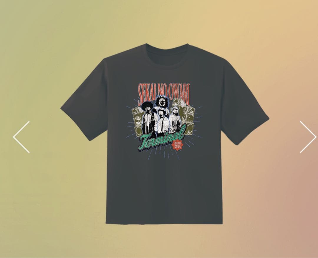 新品❗️Lサイズ❗️ sekai no owari tシャツ terminal - メルカリ