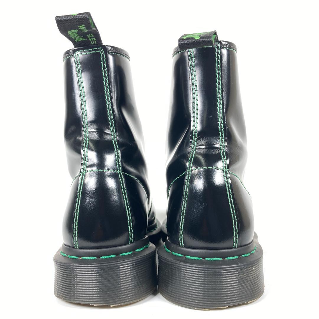 稀少カラー ドクターマーチン 1460 GS 8ホールブーツ グリーンステッチ