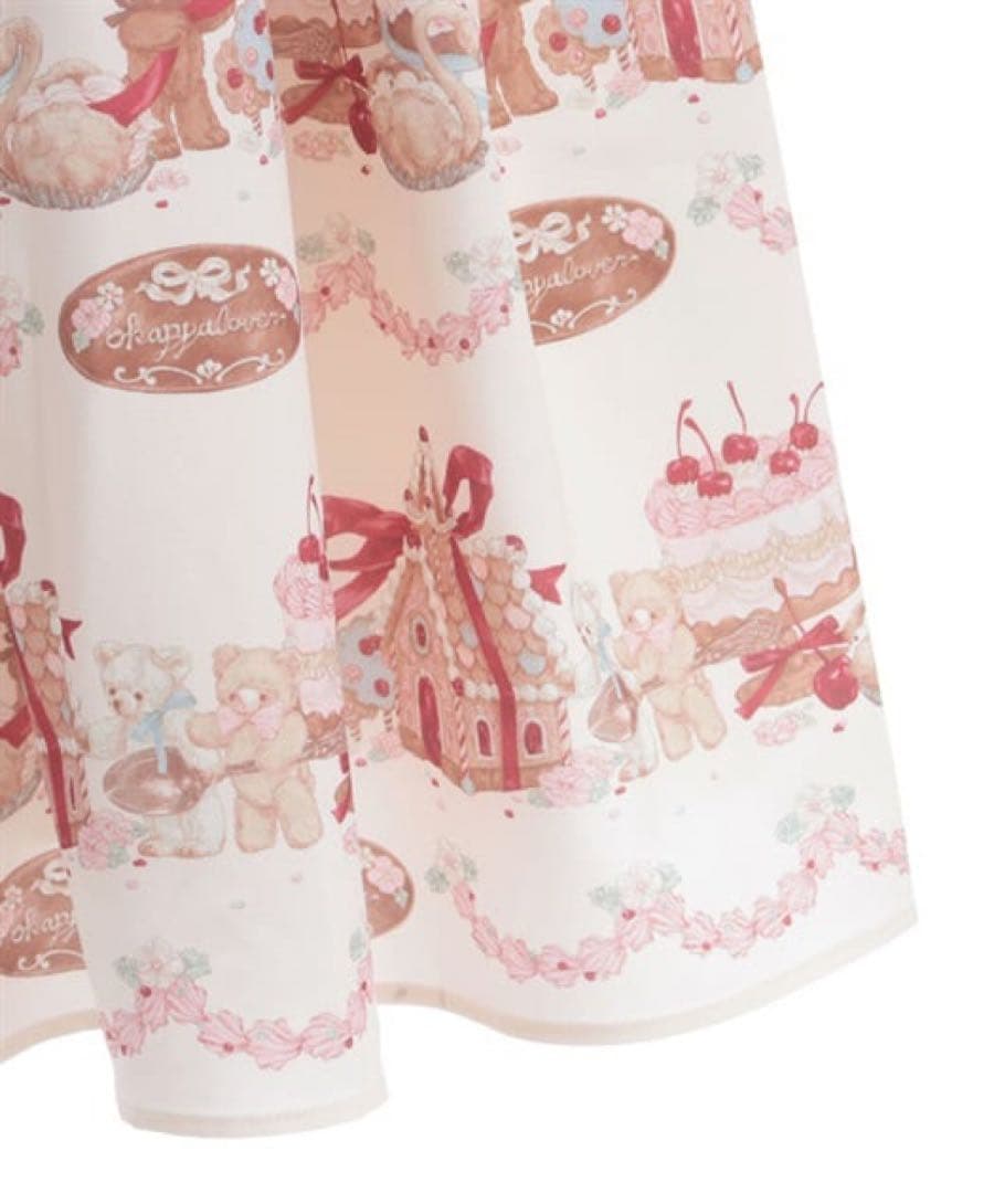 axes femme kawaii お菓子の家柄ワンピース Chalmiere - メルカリ