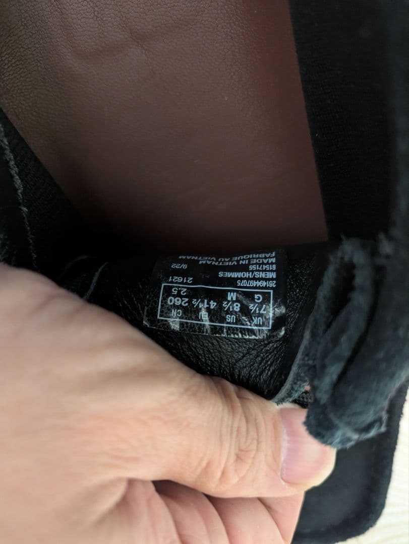 【美品】クラークス ワラビー ゴアテックス ブラック黒 UK7.5 25.5cm