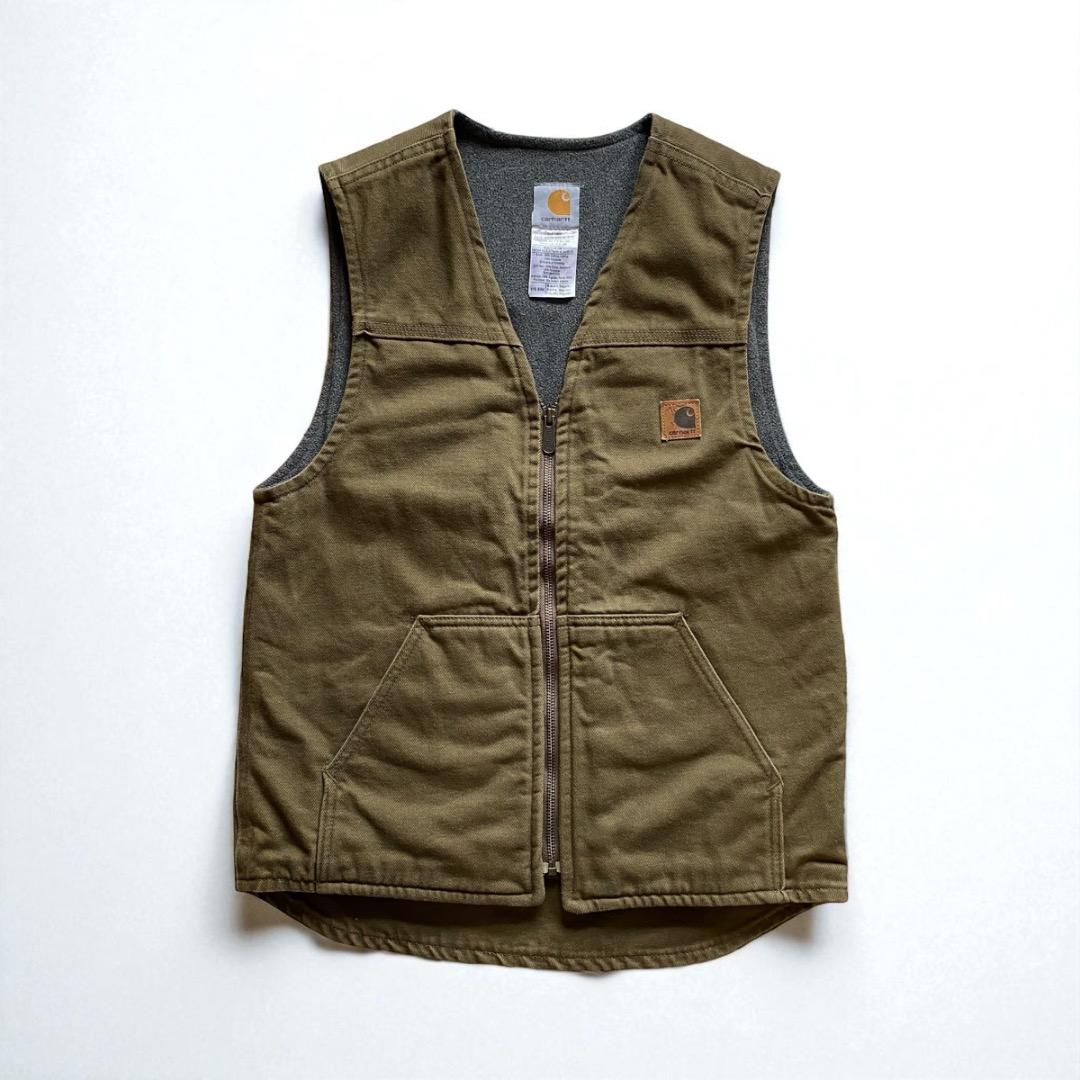トップス carhartt canvas fleece lined work vest Carhartt Men's Brown Polyester Fleece-lined Vest XL tall at Lowes.com