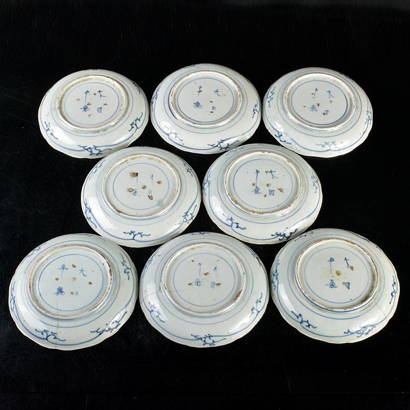 伊万里焼 古伊万里 染付 松竹梅文 皿 八客 V R5169 - メルカリ