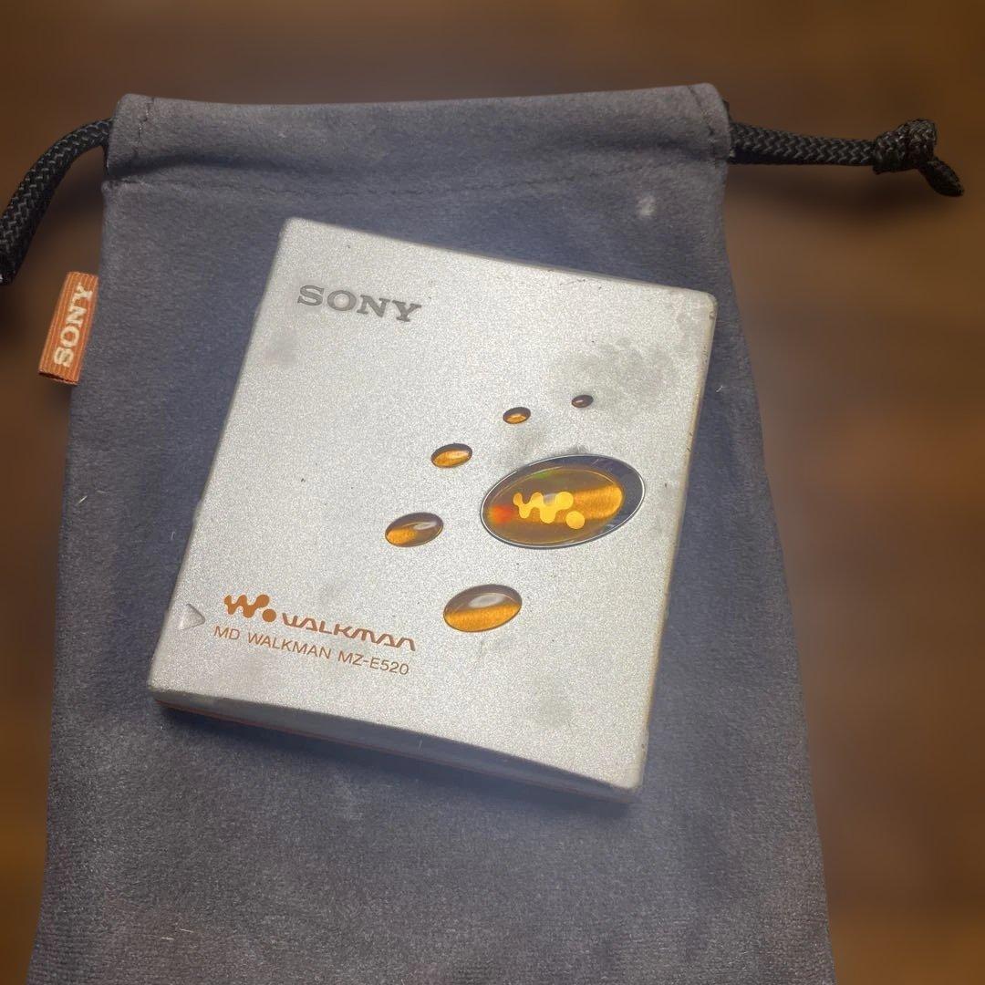 SONY MD WALKMAN MZ-E520 ポータブルMDプレーヤー - メルカリ