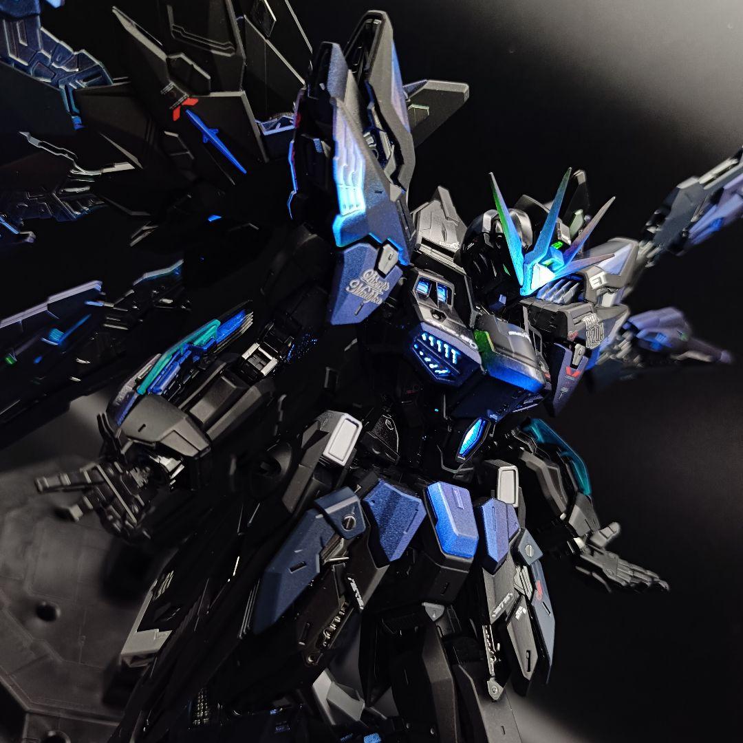 MGEX ストライクフリーダムガンダム ガンプラ 全塗装完成品 ブラック