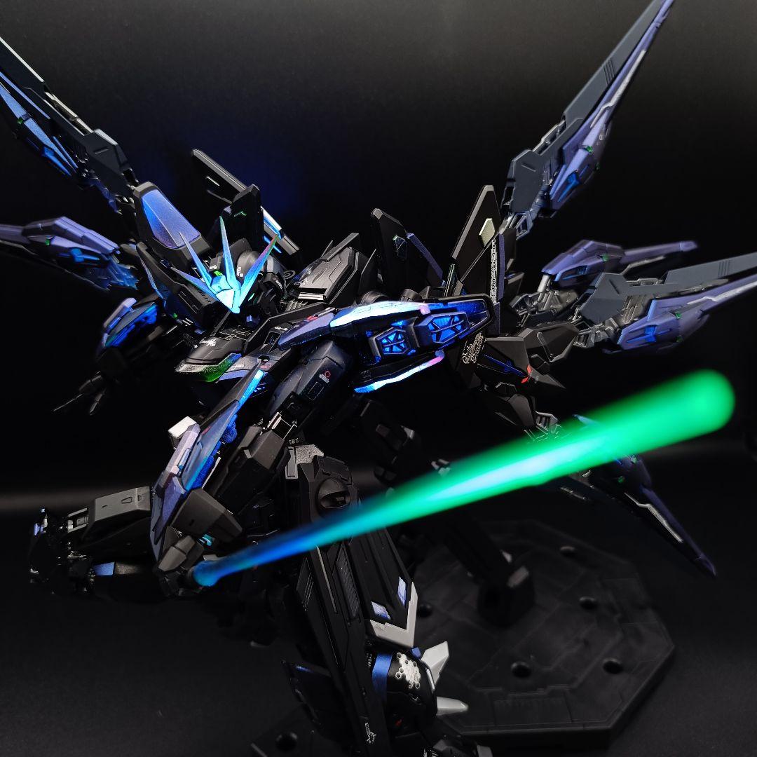 MGEX ストライクフリーダムガンダム ガンプラ 全塗装完成品 ブラック