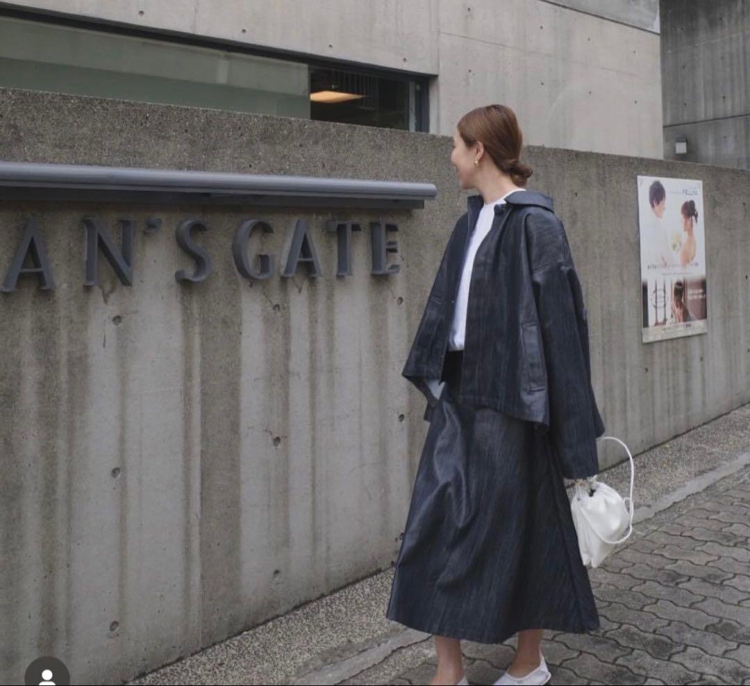 ella selectshop denim oil cloth jacket - メルカリ