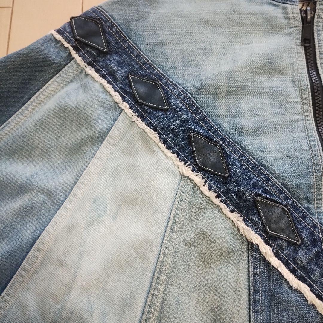 最終値下！BLUEBLUEブルーブルー藍染グラデーションデニムポンチョ