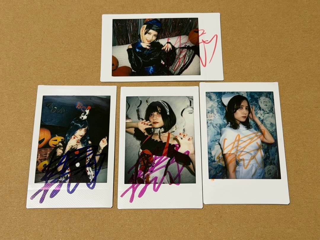 桃月なしこ サイン入りチェキ ハロウィン 4枚セット e5e02e5d5feb4f6854cd78f80acb34
