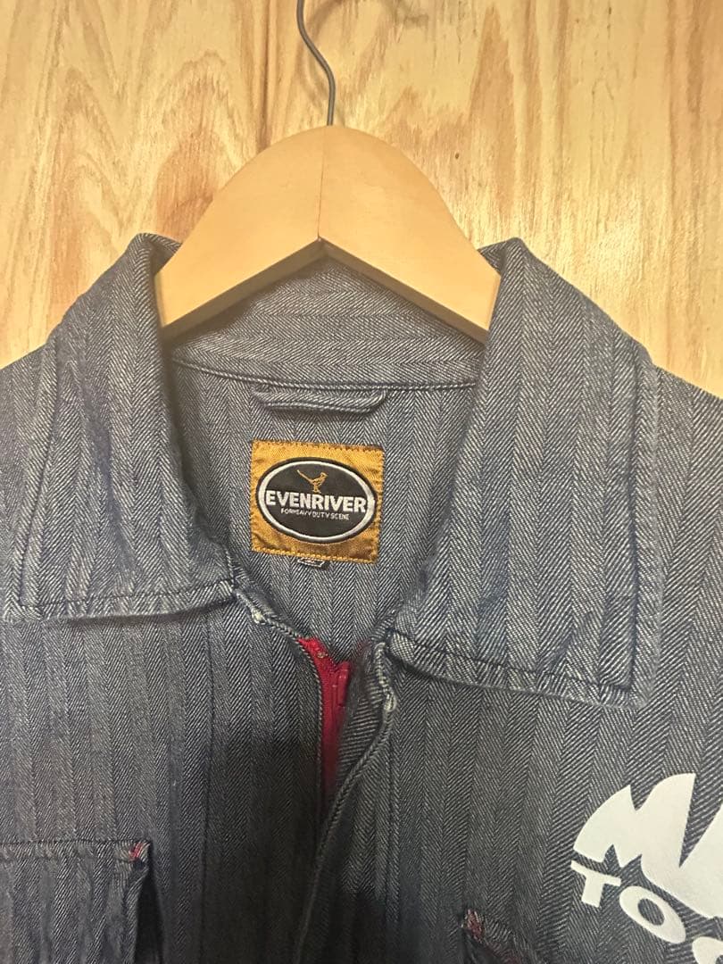 MAC TOOLS ストライプデニムオーバーオール イーブンリバー - メルカリ