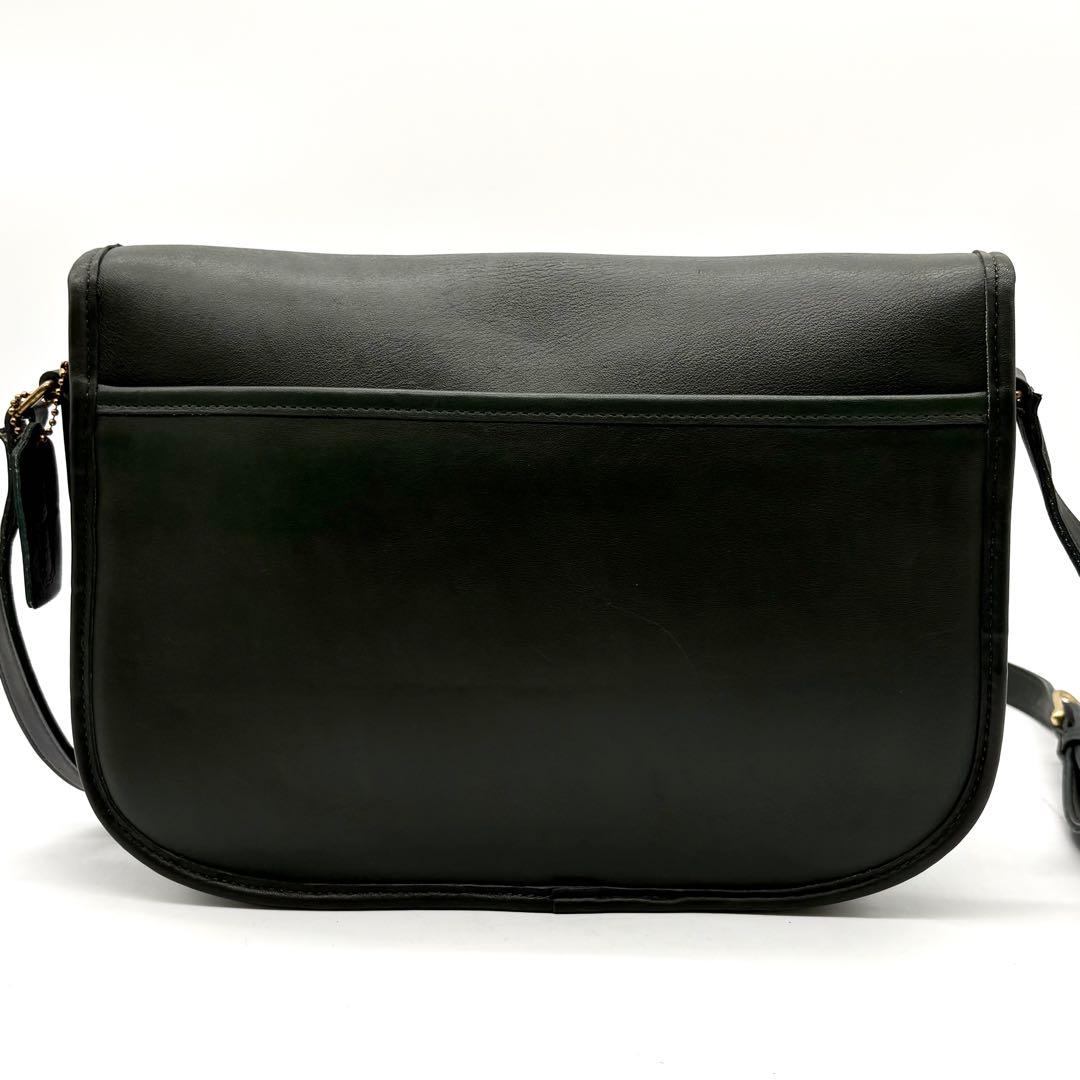 美品✨オールドコーチ ショルダーバッグ 9790 ターンロック グリーン