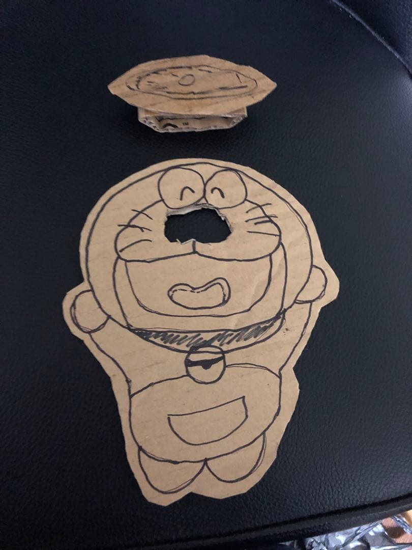 珍お面 ハンドメイド (どら猫風)