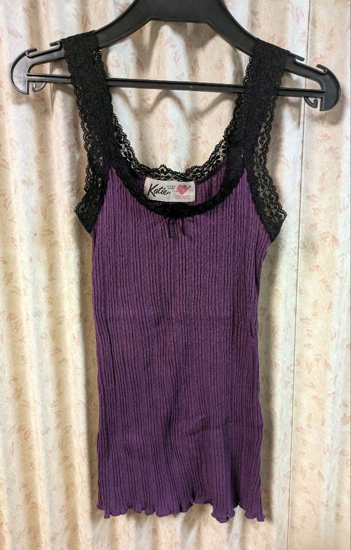 UNDER PRETTIES lace camisole　バイオレット　限定品 Signature Lace® Classic Cami Verbena Purple | Hanky Panky