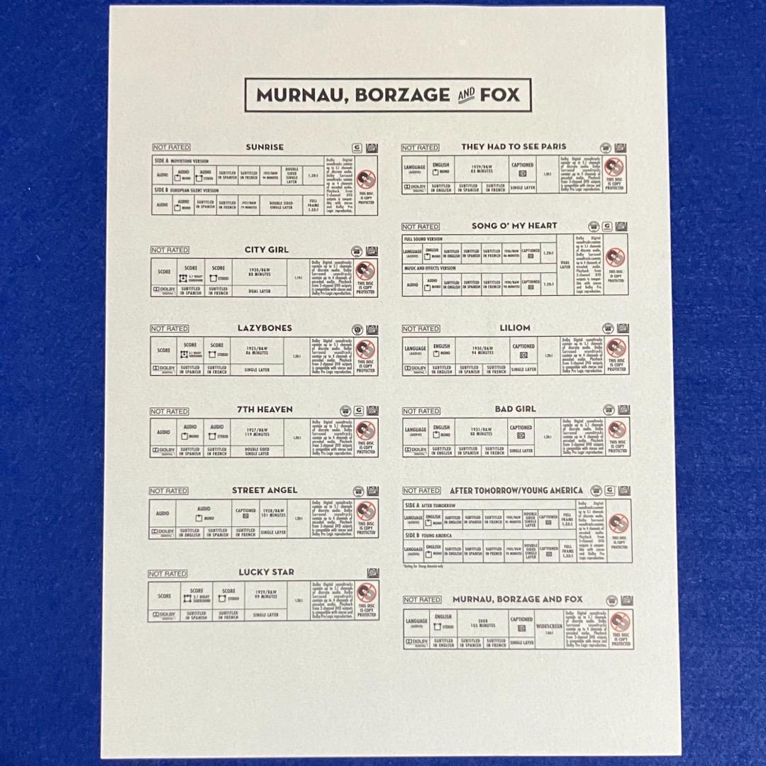 FW ムルナウ + フランク・ボーゼイギ DVD ボックスセット【廃盤希少】