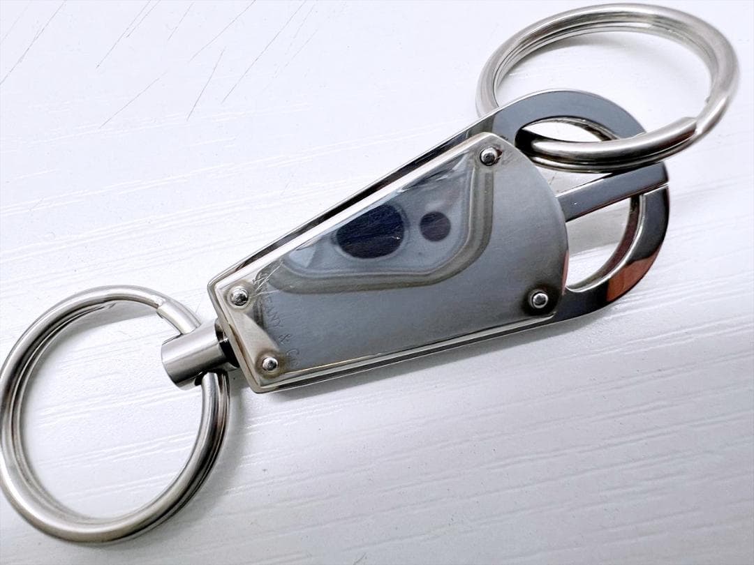 美品 ティファニー メイカーズ キーリング キーホルダー SV925 メタル