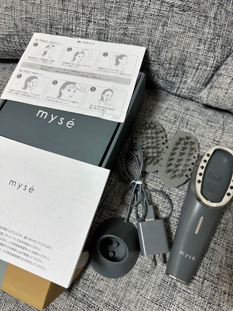 ヤーマン　ミーゼ　スカルプリフト　アクティブ　美顔器　MS-80G スカルプリフト アクティブ myse（ミーゼ） グレー MS-80G [EMS美顔器