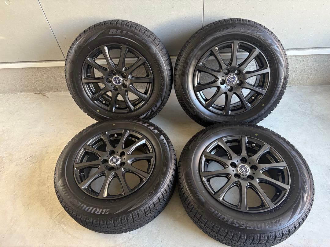 極美品　195/65R15 pcd100 スタッドレス VRX2プリウスカローラ BRIDGESTONE（ブリヂストン） プリウス ブリザック VRX2 195/65R15