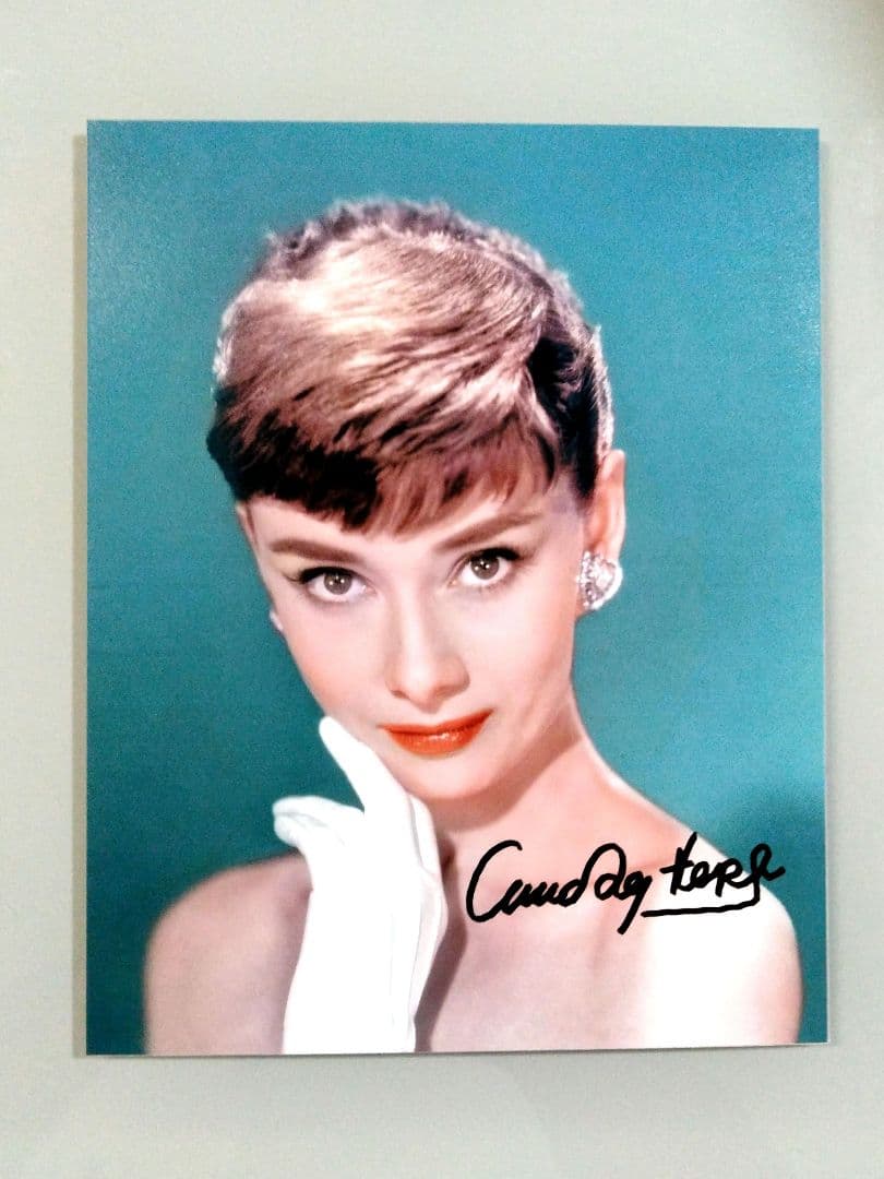 オードリー・ヘプバーン直筆サイン入り超大型写真…ローマの休日…5