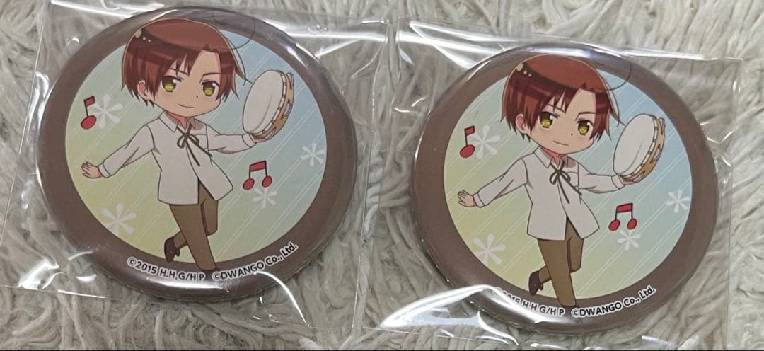 ヘタリア nicocafe コラボ 缶バッジ ロマーノ 2個 - メルカリ