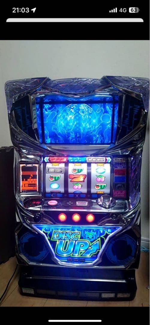 パチスロ　ディスクアップ　実機 銀座 パチスロ ディスクアップ [ブルーパネル] 中古パチスロ実機 [4ch