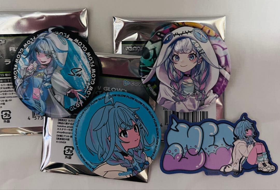 ホロライブ FLOW GLOW 水宮枢 缶バッジ ステッカー - メルカリ