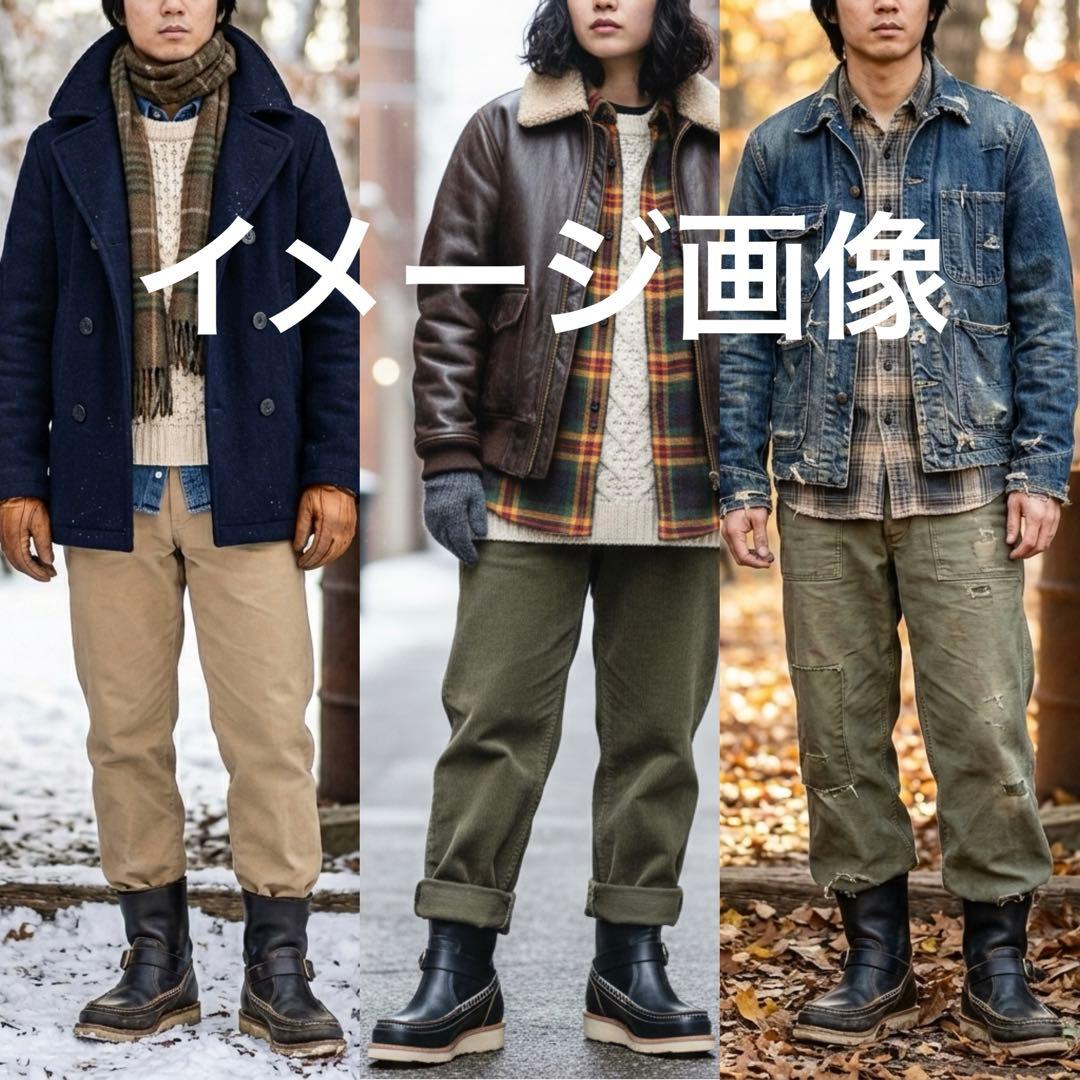 Varde77 クロムエクセル ハンドモカシン エンジニアブーツ 0 US7 紺