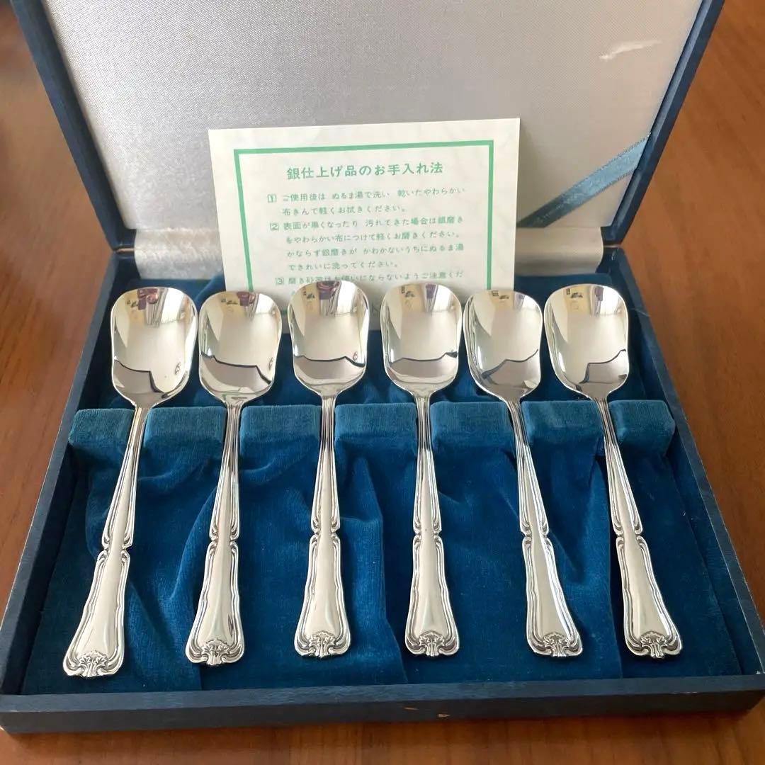 銀スプーン WAKO銀座和光 銀仕上げ デザートスプーン アイスクリーム