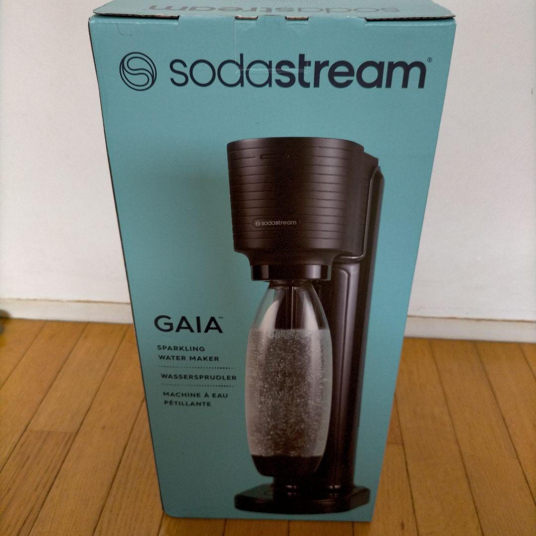 sodastream GAIA 炭酸水メーカー ブラック 新品未開封 sodastream（ソーダストリーム） GAIA(ガイア)スターターキット 特別