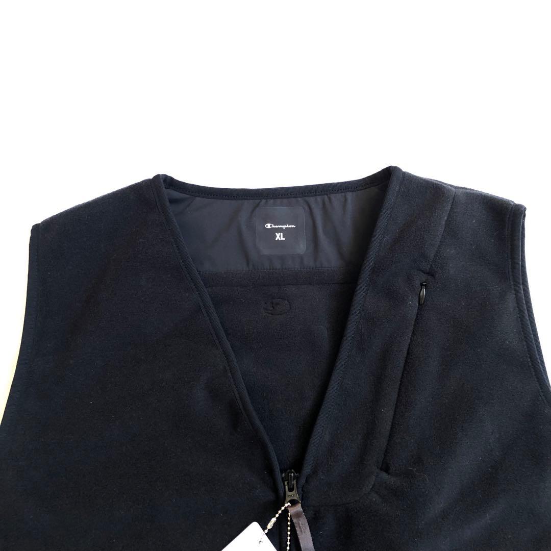 Champion BLACK EDITION フリース ベスト POLARTEC - メルカリ